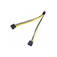 Kaksinkertainen 4-nastainen Molex IDE 6-nastaiseen PCI-E Y -kaapeliin