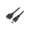 USB 3.0 Uros-Micro B Uroskaapeli ruuvilukolla